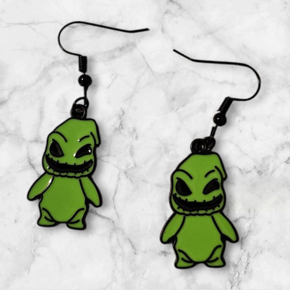 Oogie Boogie Nightmare Before Christmas Charm Earrings Disney - Picture 1 of 3